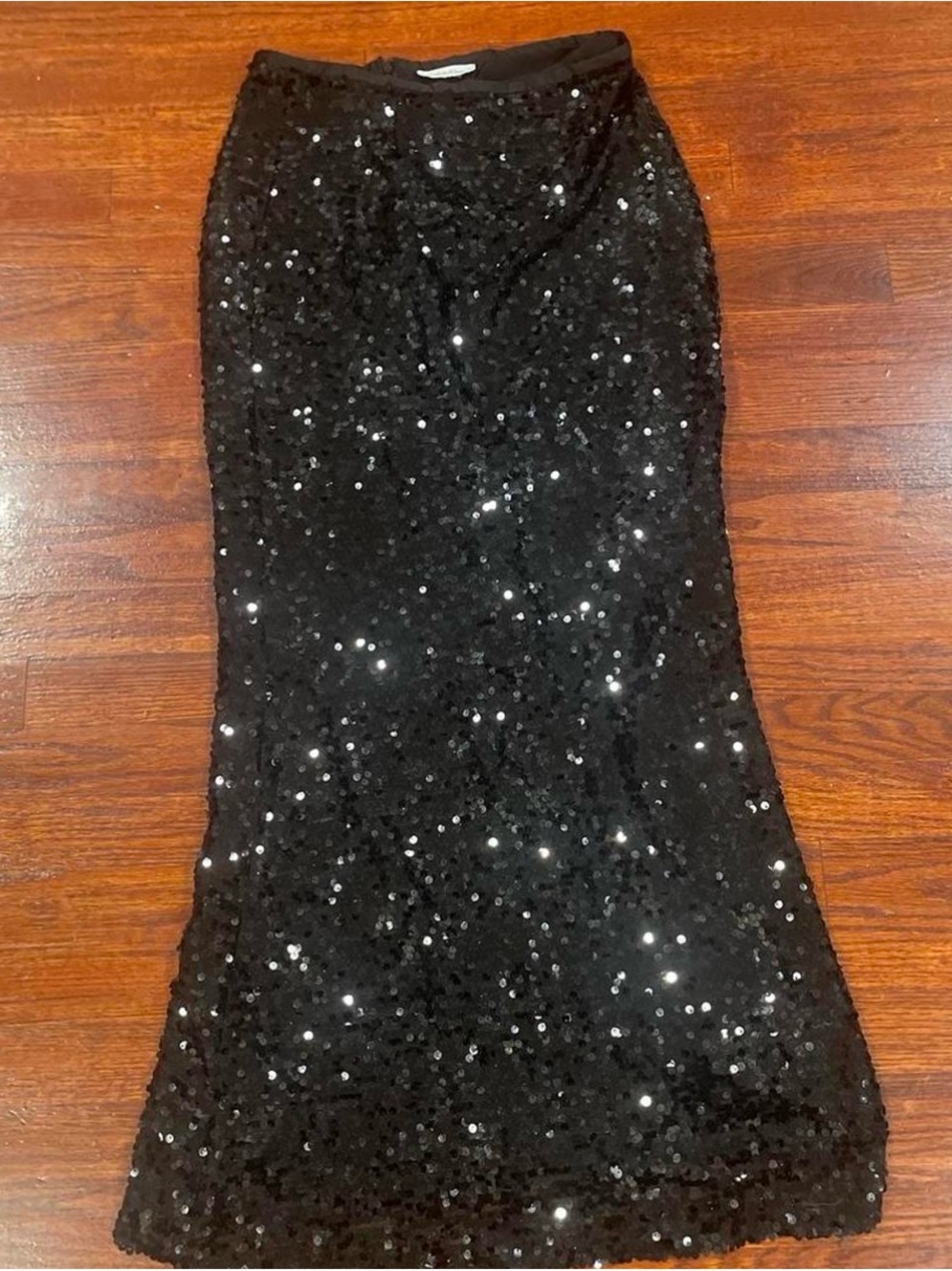 Calvin Klein Black Sequin Maxi Dress